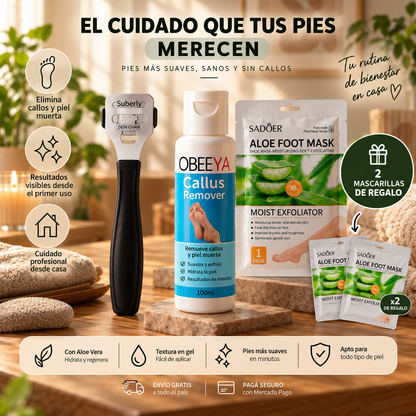 Gel removedor de callos | Kit completo cuidado de pies
