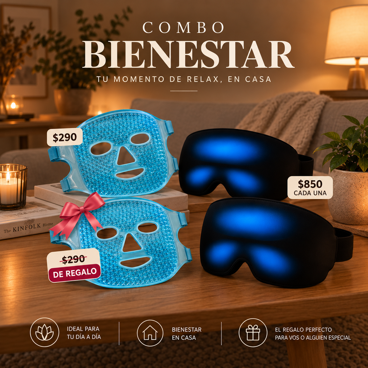 Gorra anti migrañas | Kit relajacion.