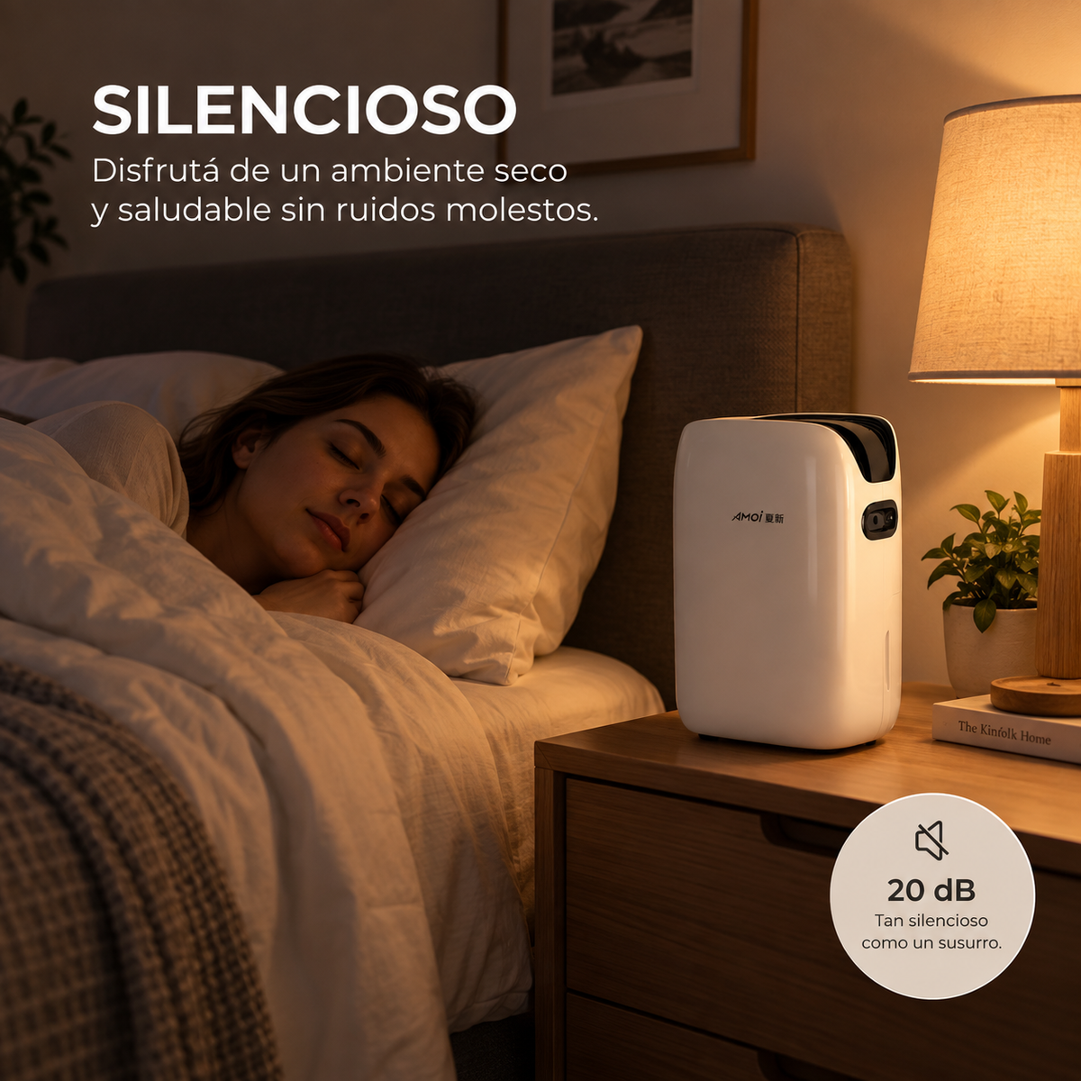 Deshumidificador eléctrico portátil 20 litros