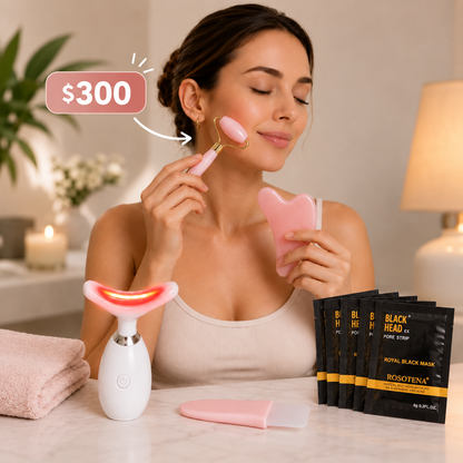 Masajeador facial LED | Kit belleza facial.
