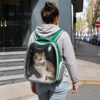 Mochila transportadora para mascota