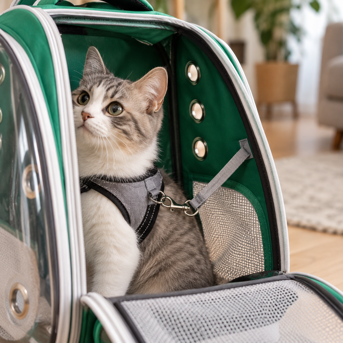 Mochila transportadora para mascota