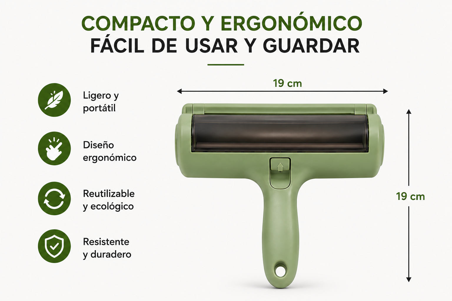 Rodillo removedor de pelos